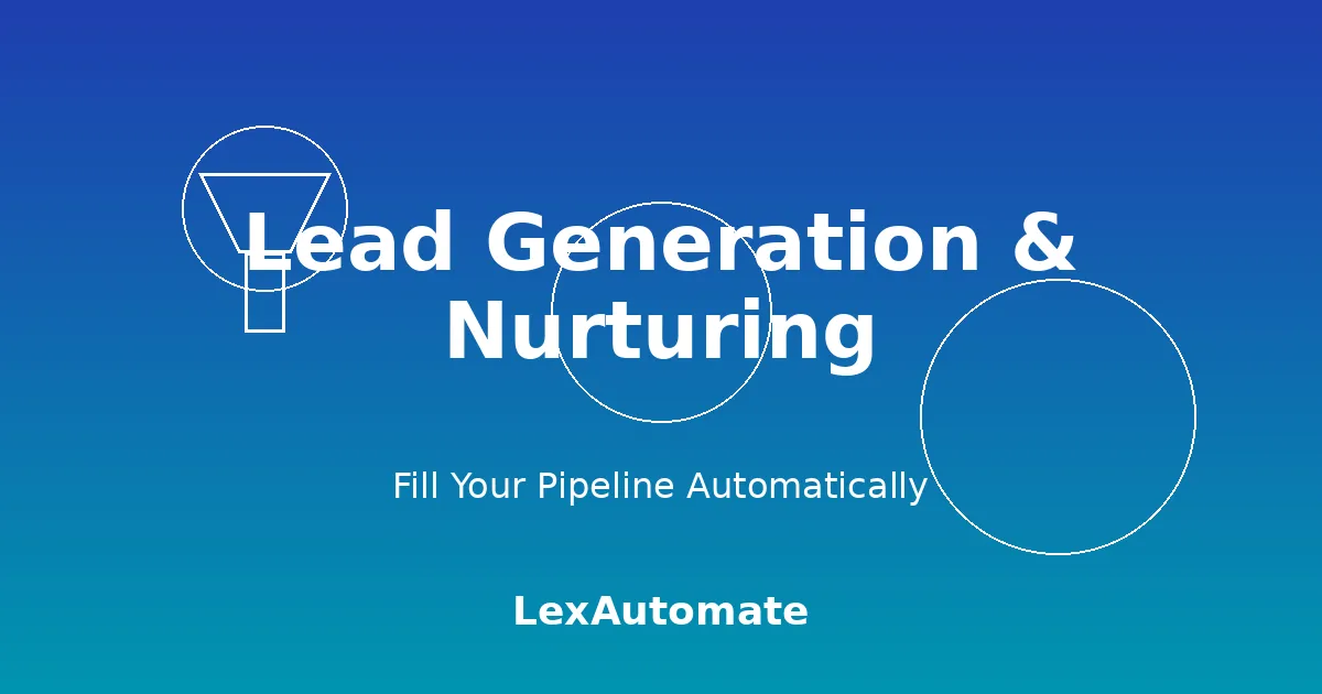 Lead Generation and Client Nurturing