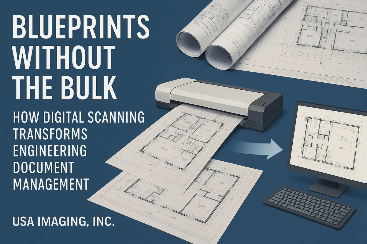 Blueprints Without the Bulk: How Digital Scanning Transforms Engineering Document Management