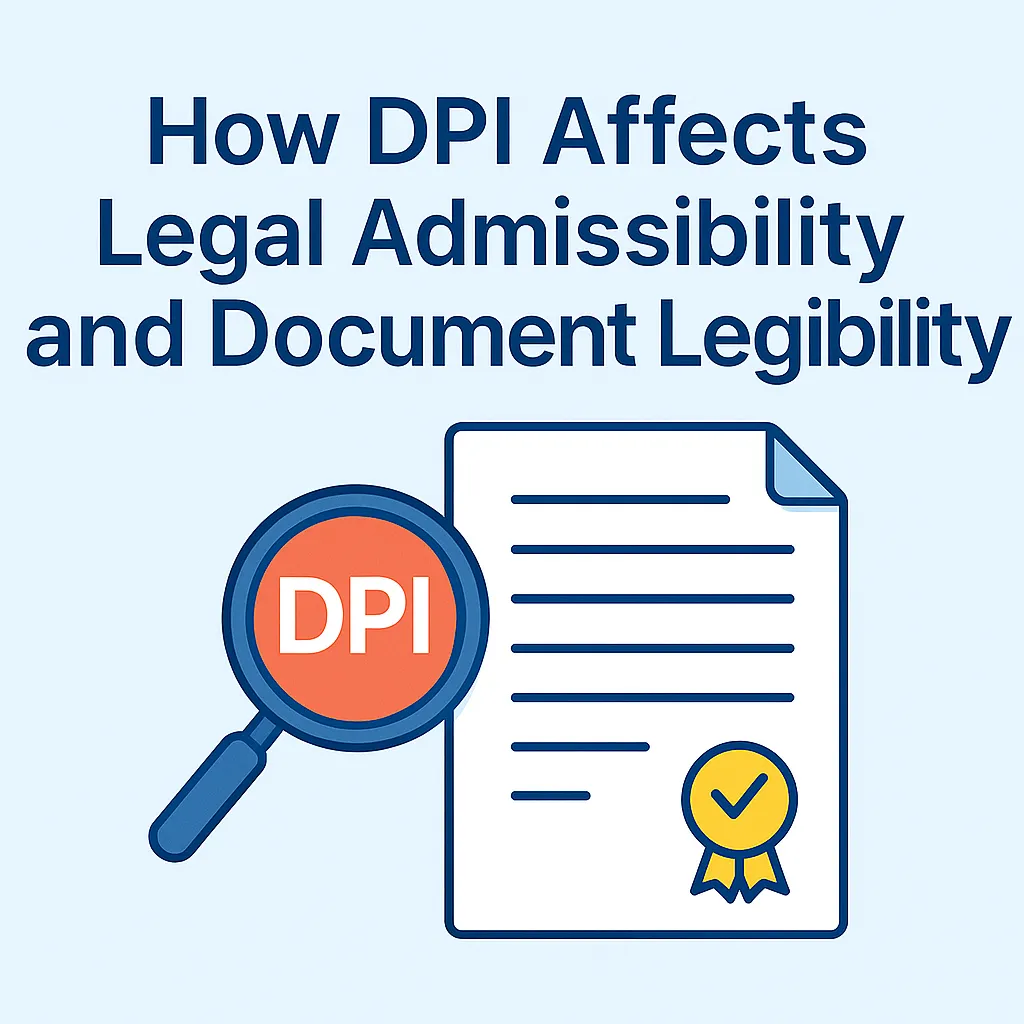 How DPI Affects Legal Admissibility and Document Legibility