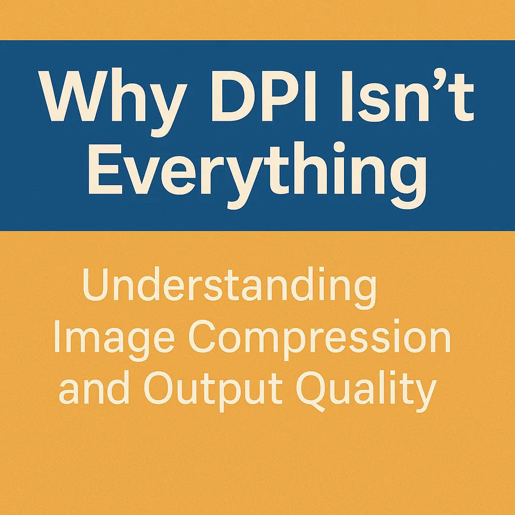 Why DPI Isn’t Everything: Understanding Image Compression and Output Quality