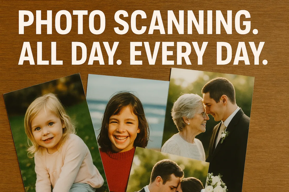 Photo Scanning. All Day. Every Day.