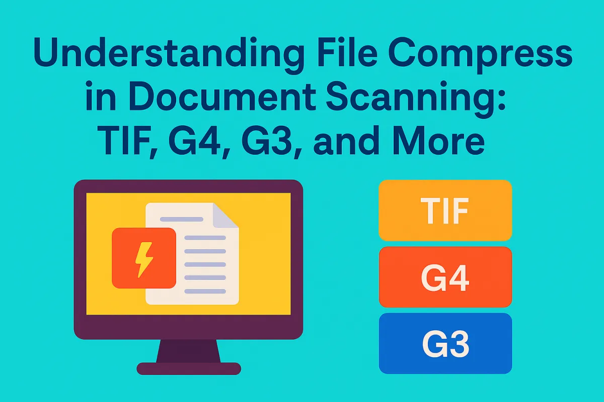 Understanding File Compression in Document Scanning: TIF, G4, G3, and More