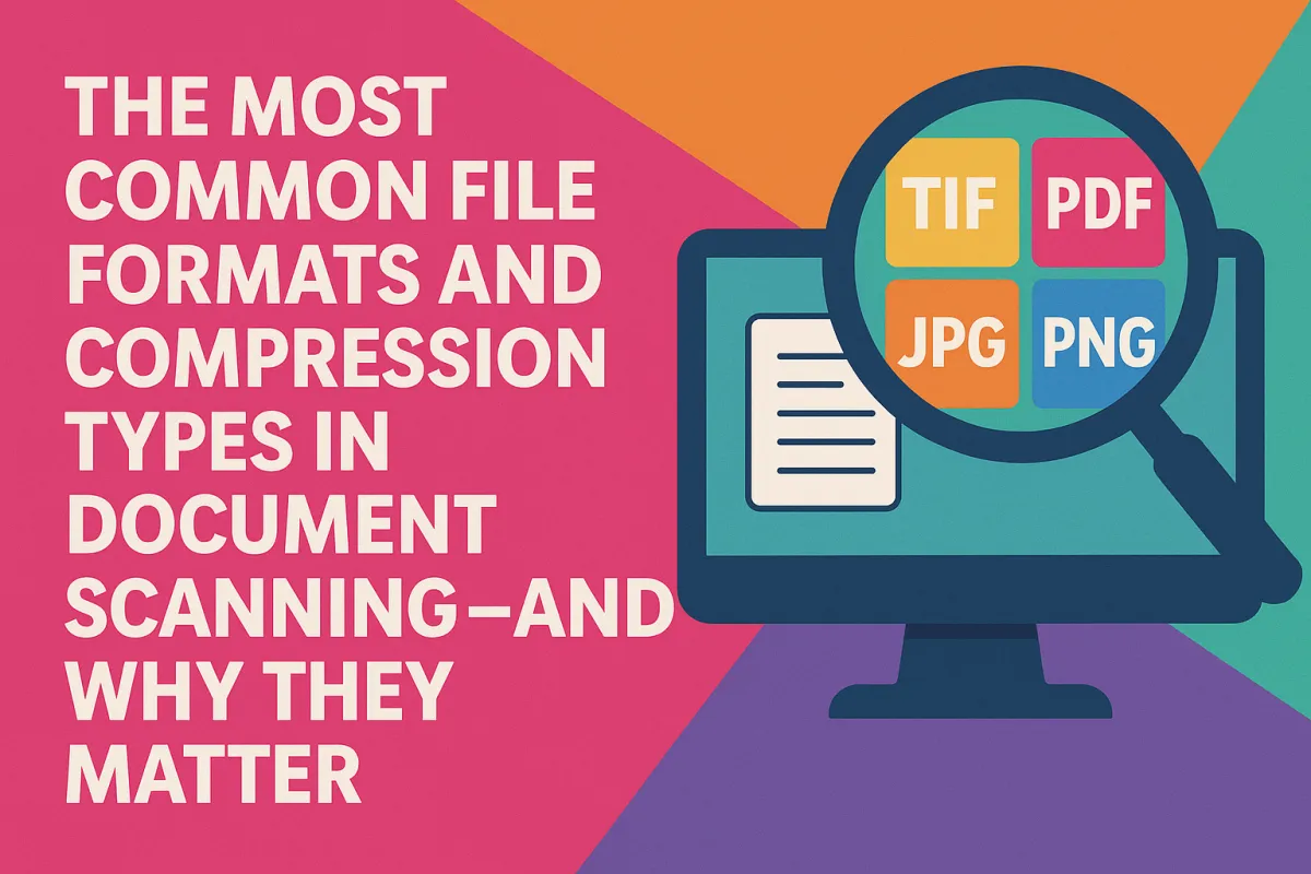 The Most Common File Formats and Compression Types in Document Scanning