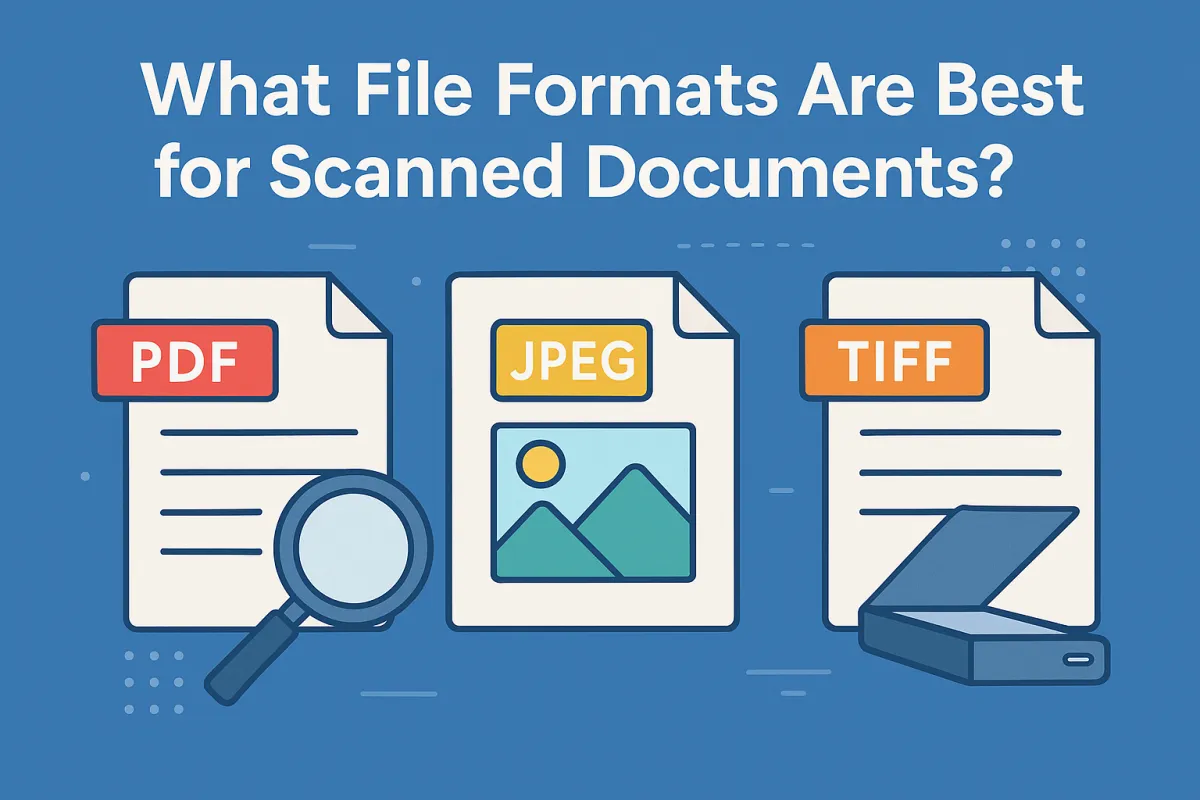What File Formats Are Best for Scanned Documents? PDF, TIFF, JPEG Explained