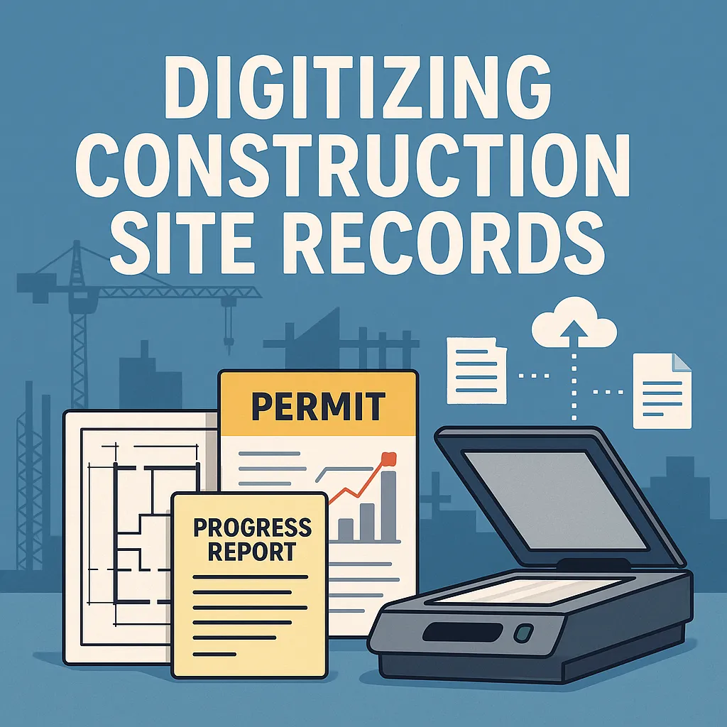 Digitizing Construction Site Records: Blueprints, Permits, and Progress Reports