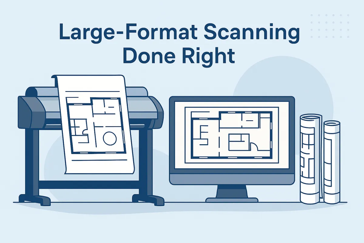 Large-Format Scanning Done Right: Blueprints, Maps, and Oversized Drawings