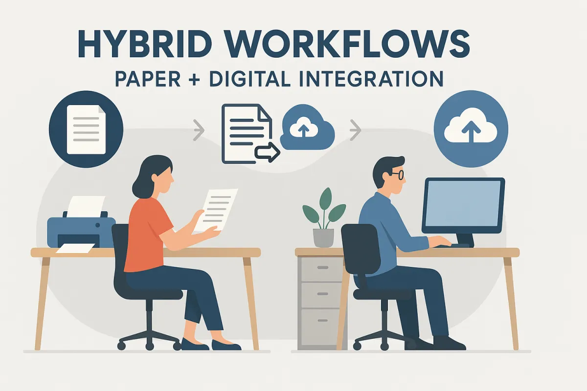 Hybrid Workflows: Paper + Digital Integration for Offices Not 100% Paperless