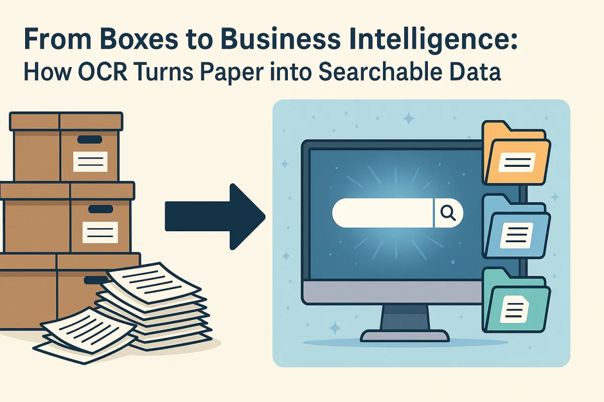 From Boxes to Business Intelligence: How OCR Turns Paper into Searchable Data