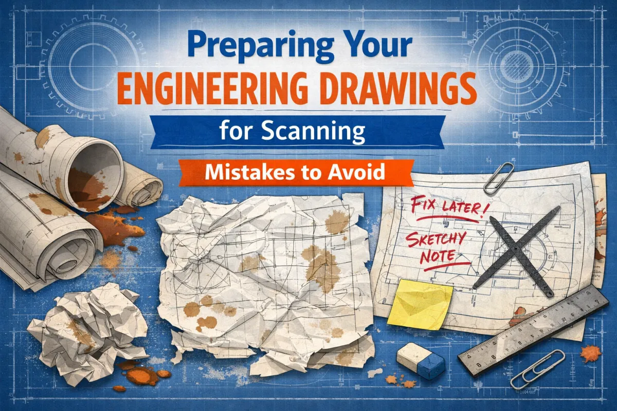 Preparing Your Engineering Drawings for Scanning (Mistakes to Avoid)