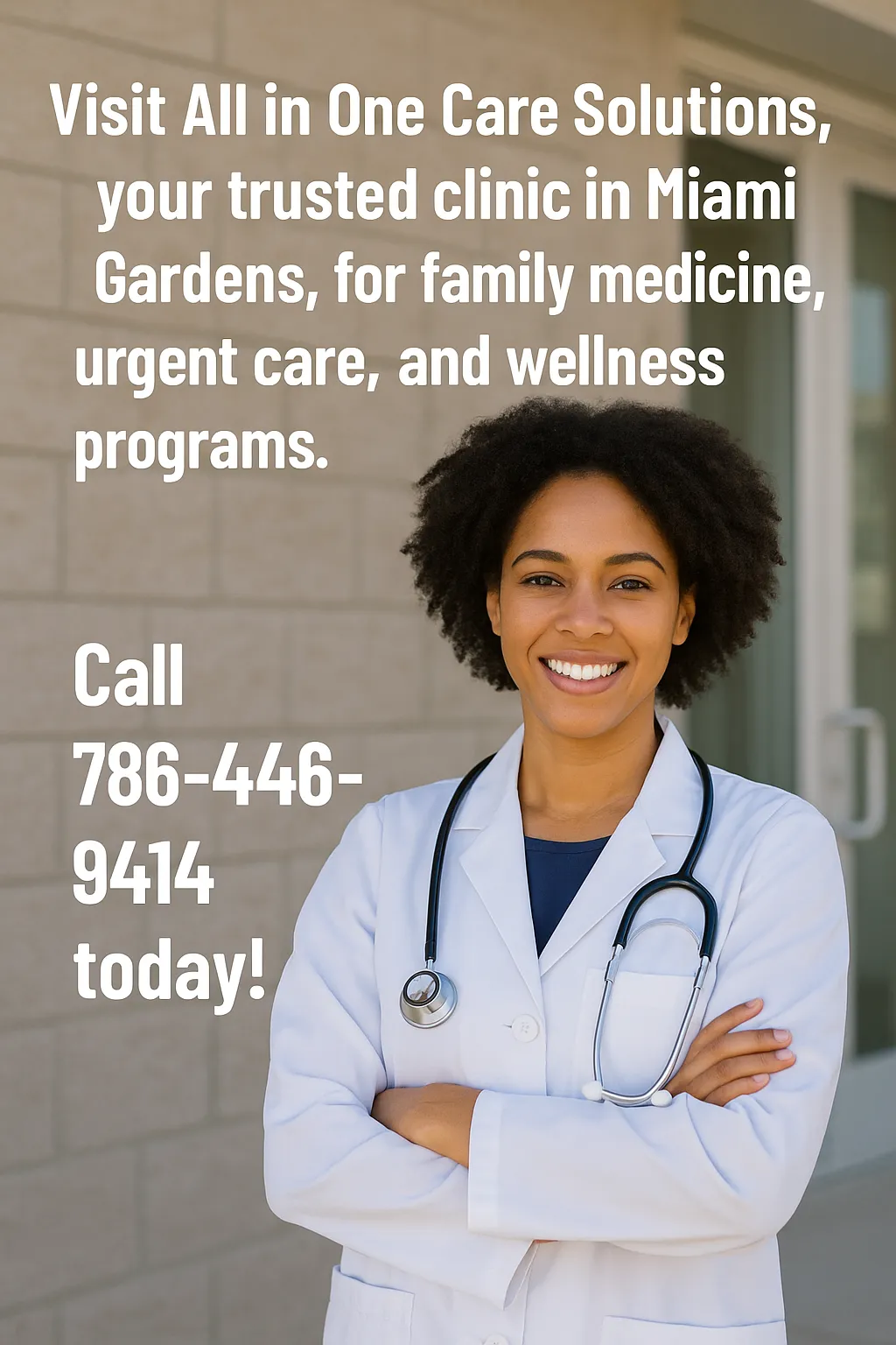 Visit All in One Care Solutions, your trusted clinic in Miami Gardens, for family medicine, urgent care, and wellness programs. Call 786-446-9414 today!