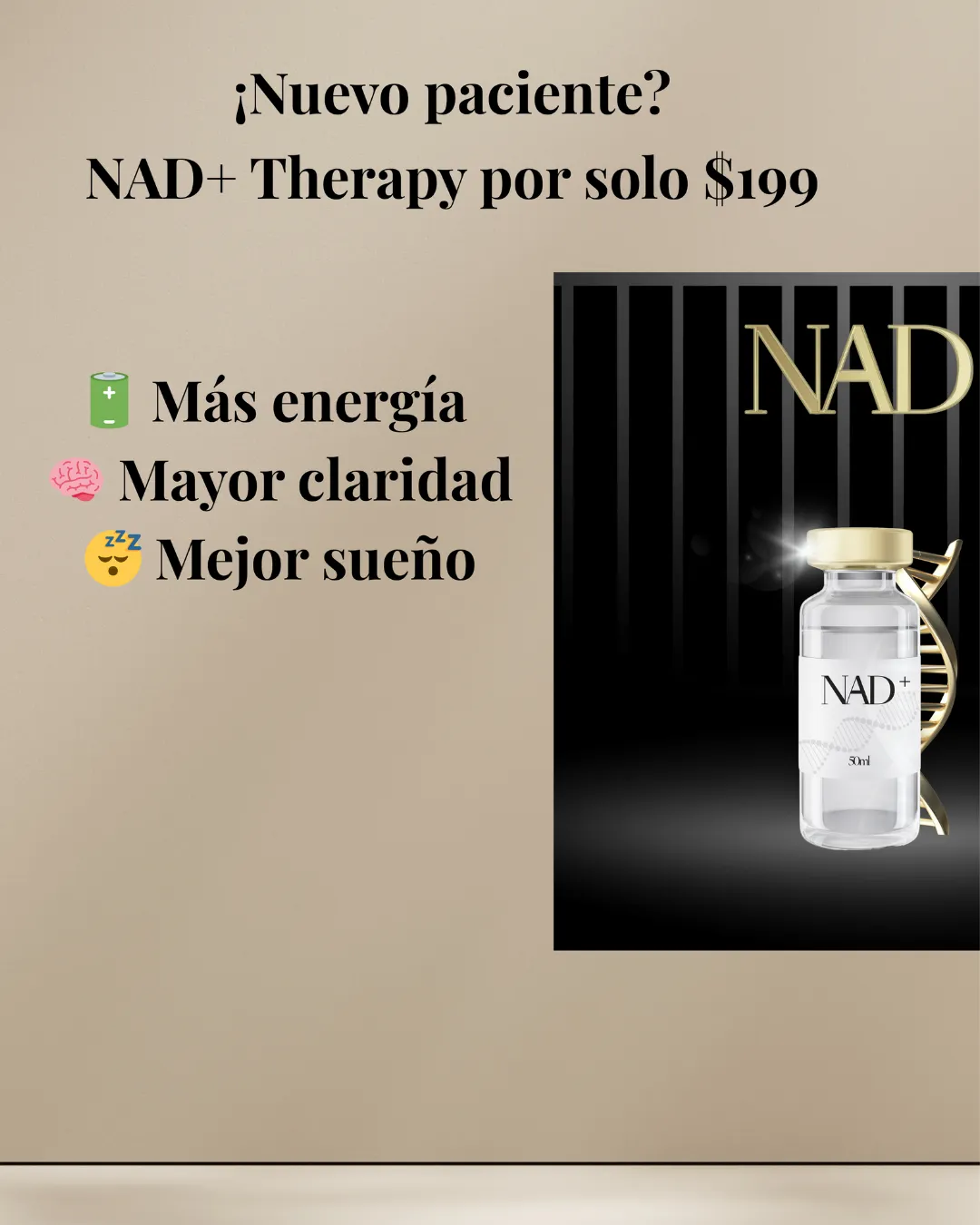 ¿Qué es el NAD+ y para qué sirve? Inyecciones NAD+ Miami Gardens 2025 | All in One Care Solutions