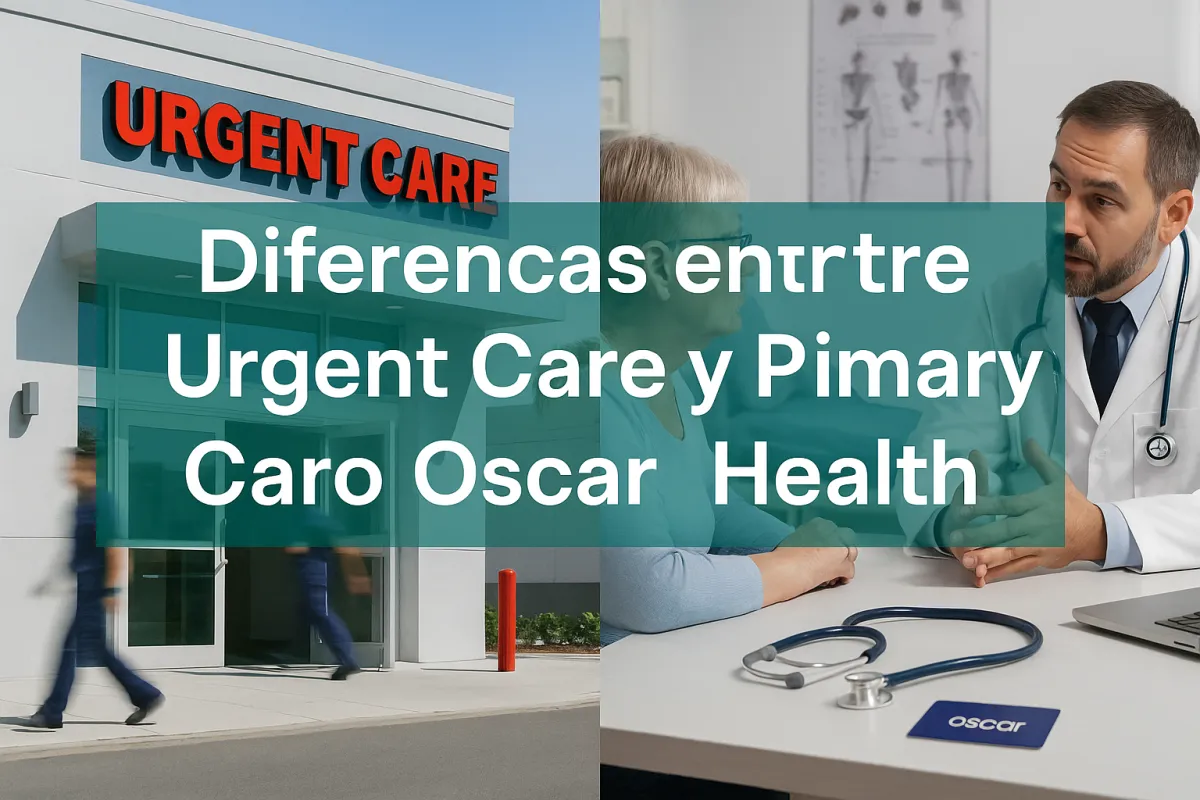 Urgent Care vs Primary Care con Oscar Health Miami | Guía 2025