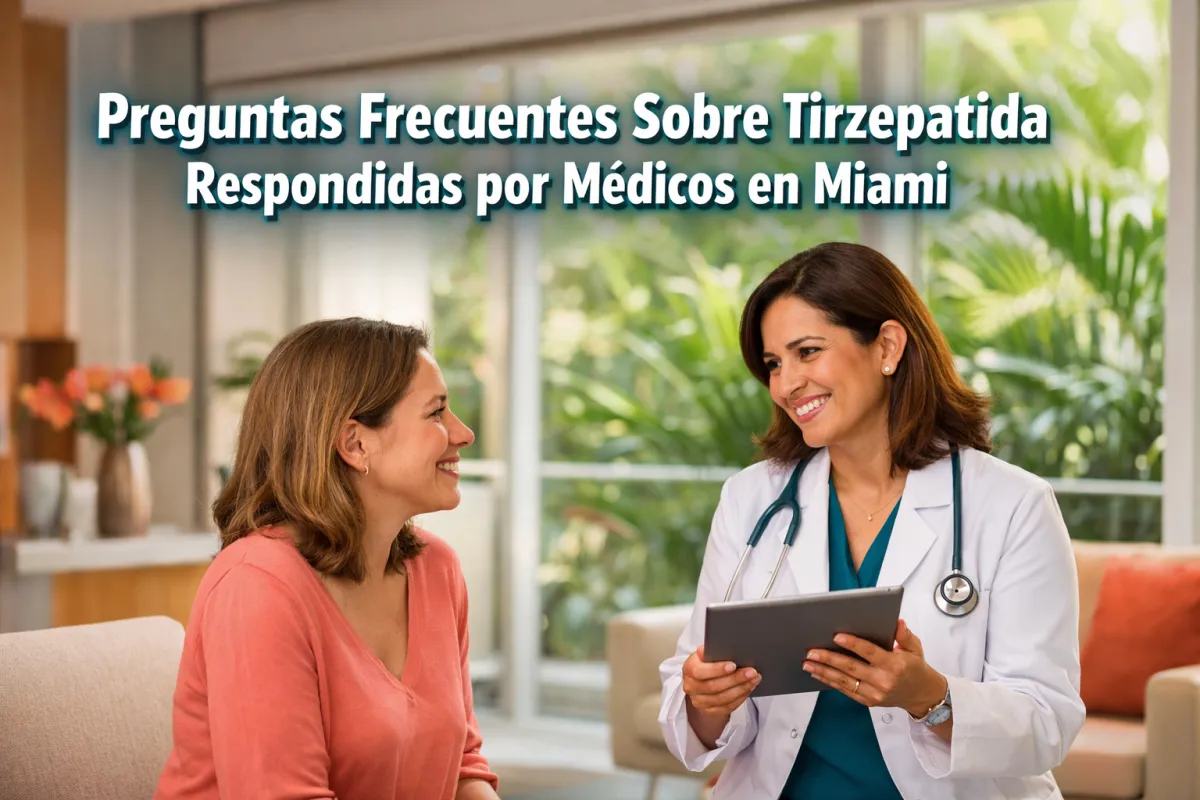 Respuestas médicas claras sobre tirzepatida en Miami. Descubre seguridad, efectos secundarios, resultados y quién es candidato ideal.