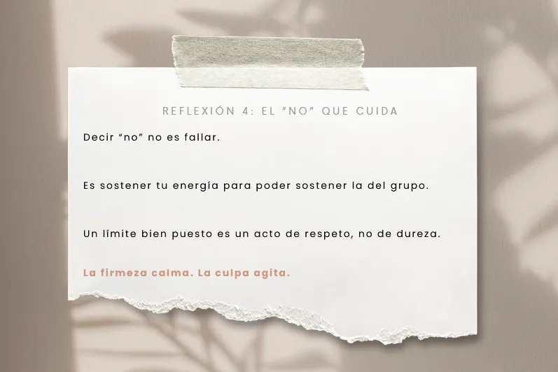 El "no" que cuida