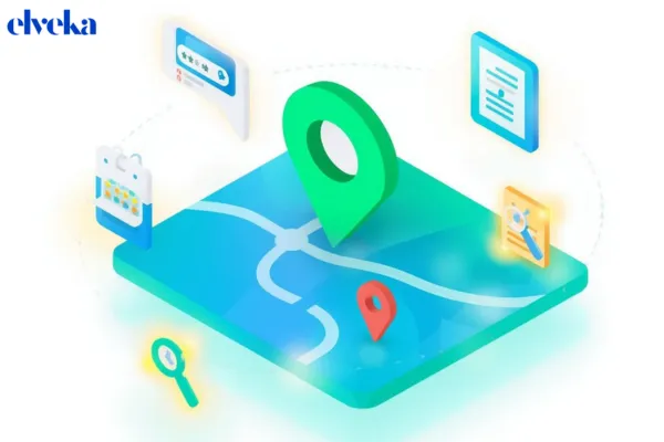 Infographic over de Google Maps top 3 formule met focus op Google Business Profiel optimalisatie, NAP-consistentie en de impact van reviews op lokale vindbaarheid voor Belgische KMO's.