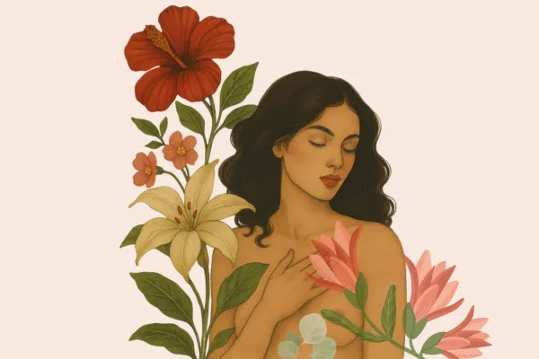 A woman covered in flowers her sexual fantasies | Juicy Times | Fruit & Flowers