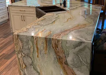 matched granite countertop