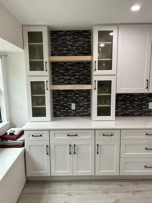 inset tile backsplash