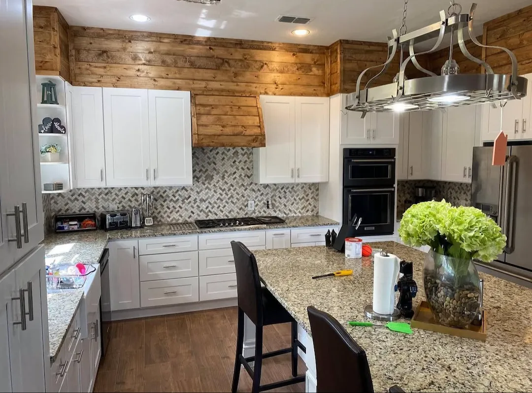 kitchen remodel with custom carpentry