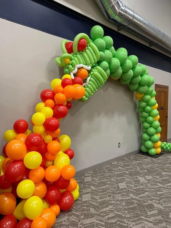 Green Balloon Arch