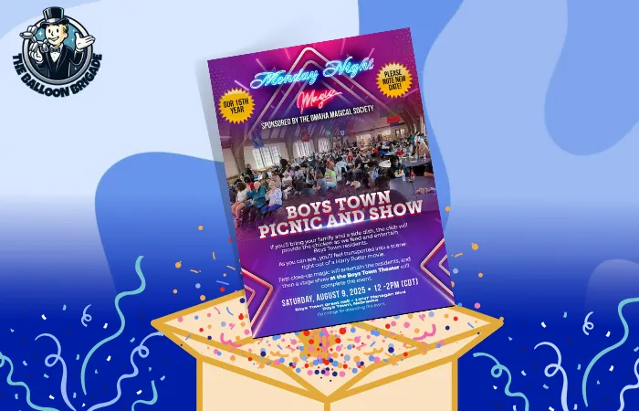 poster about the event in boystown
