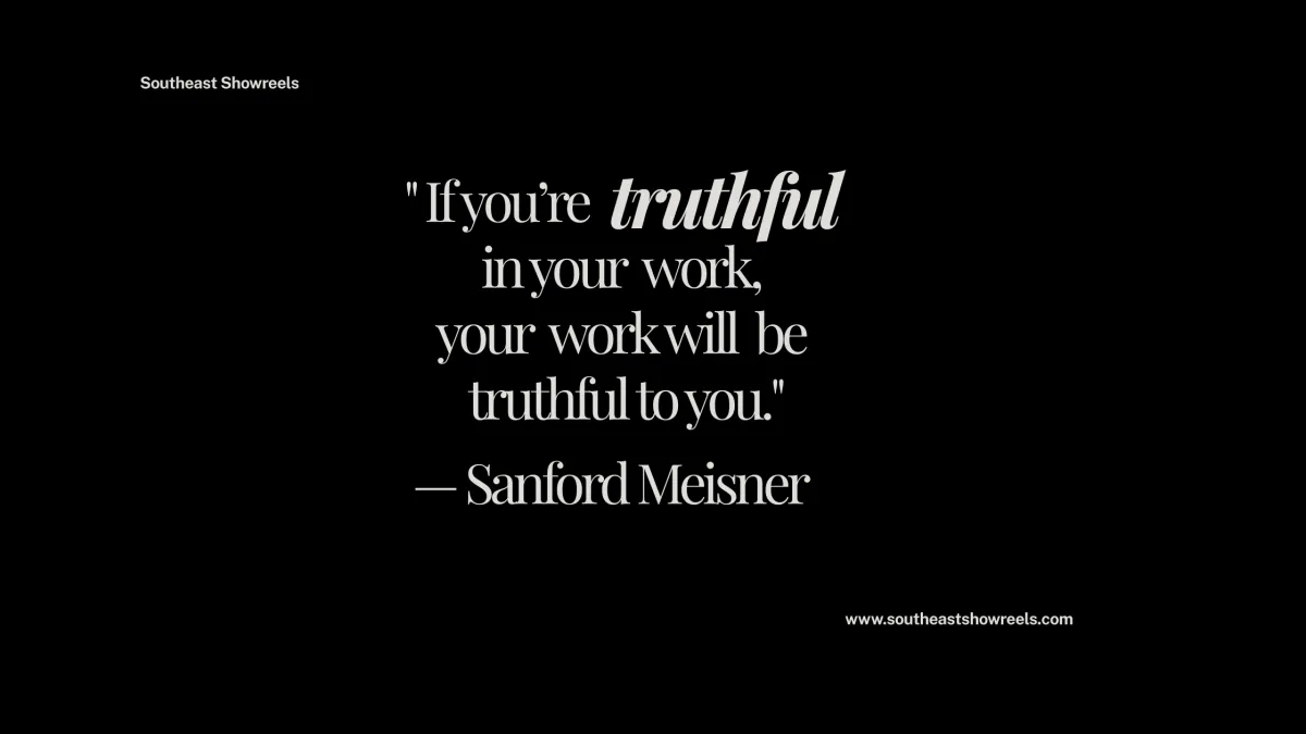 Sanford Meisner’s truth-based acting technique and bespoke demo reels 