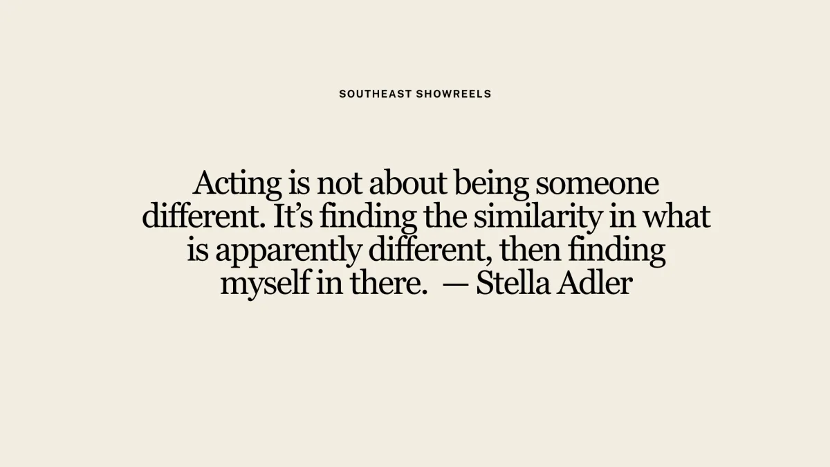Actor preparing for a role by finding emotional connections