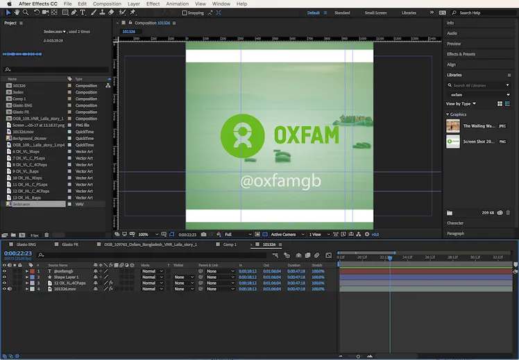 

Social video for Oxfam
