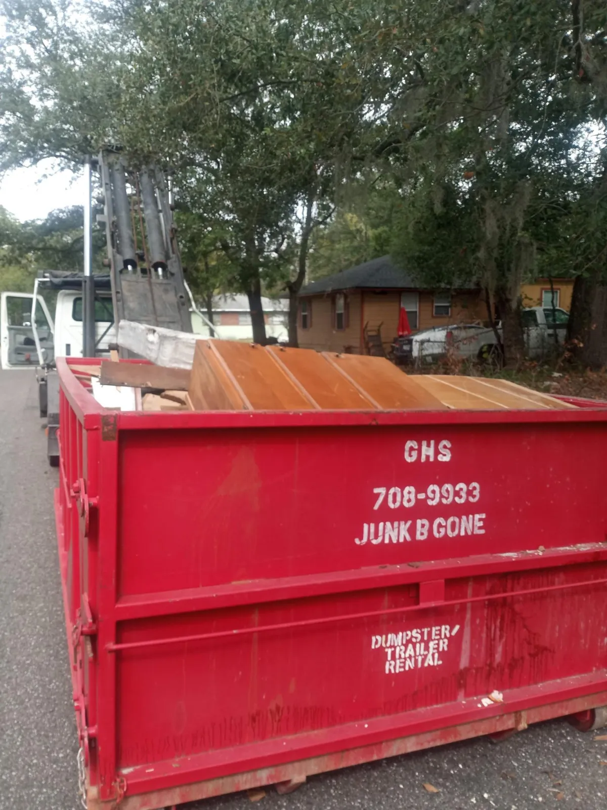 Dumpster Rentals Duval County provided by GHS Home Services