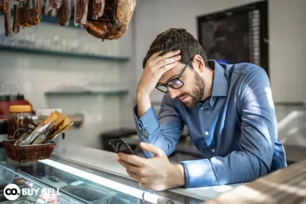 Frustrated Business Owner Trying To Sell His Business