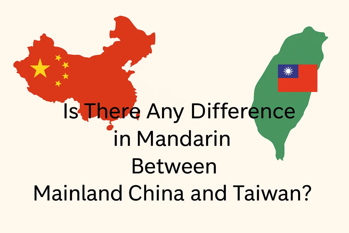 Is There Any Difference in Mandarin Between Mainland China and Taiwan?