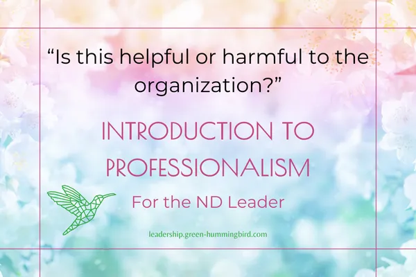 “Does this help or hurt the mission of the organization?”