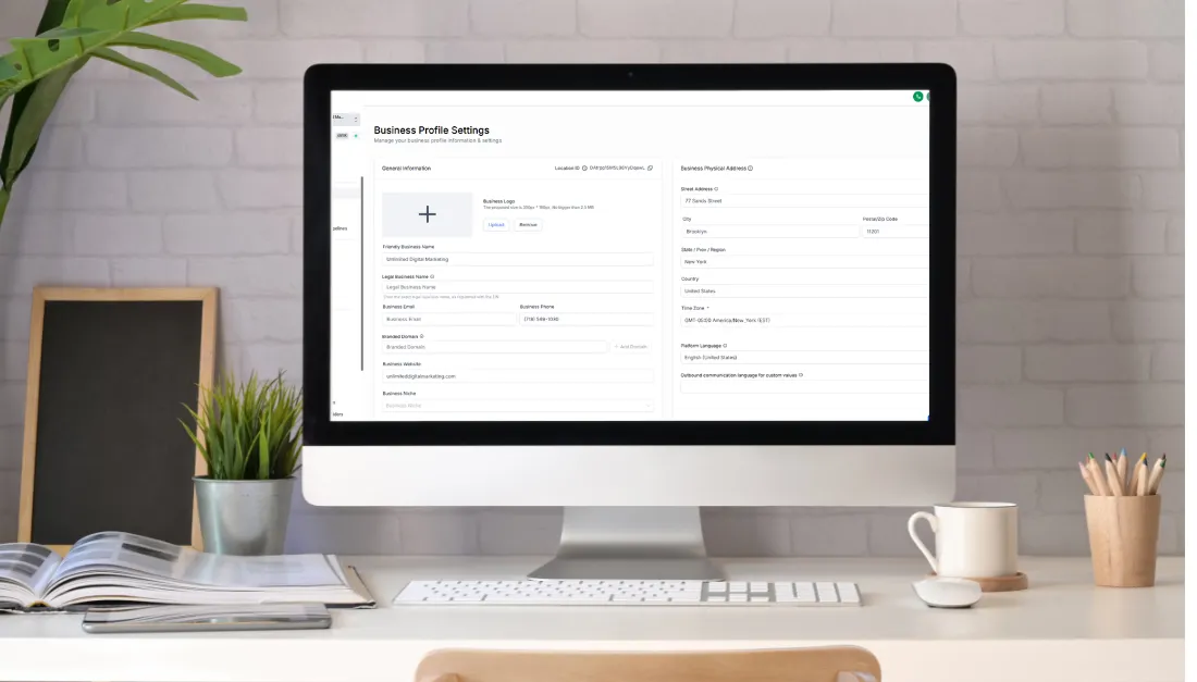 Business Profile Set-up