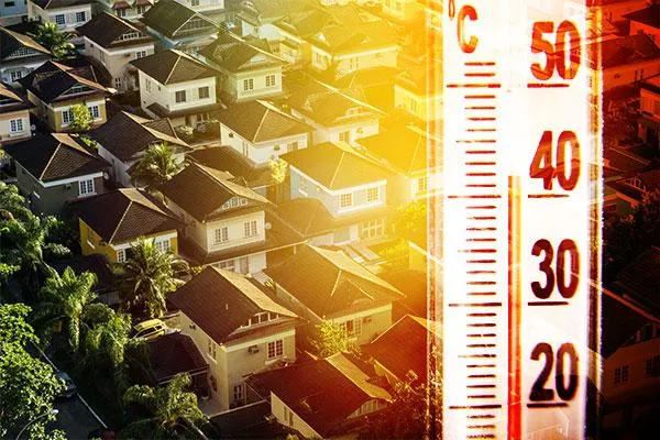 high temperature due to climate change