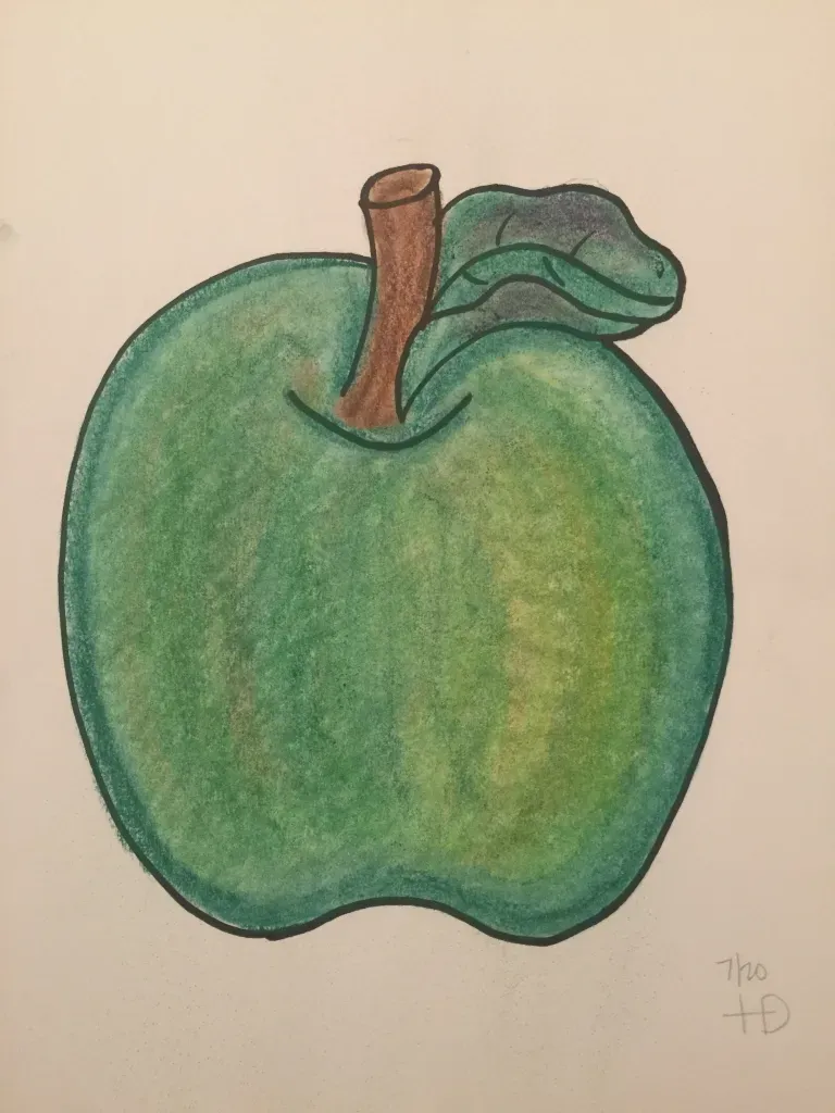 Chalk Pastels Apple