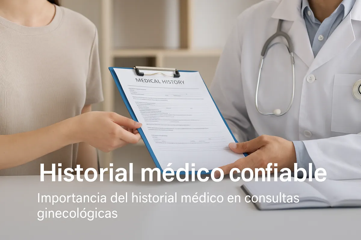 Importancia del historial médico en consultas ginecológicas