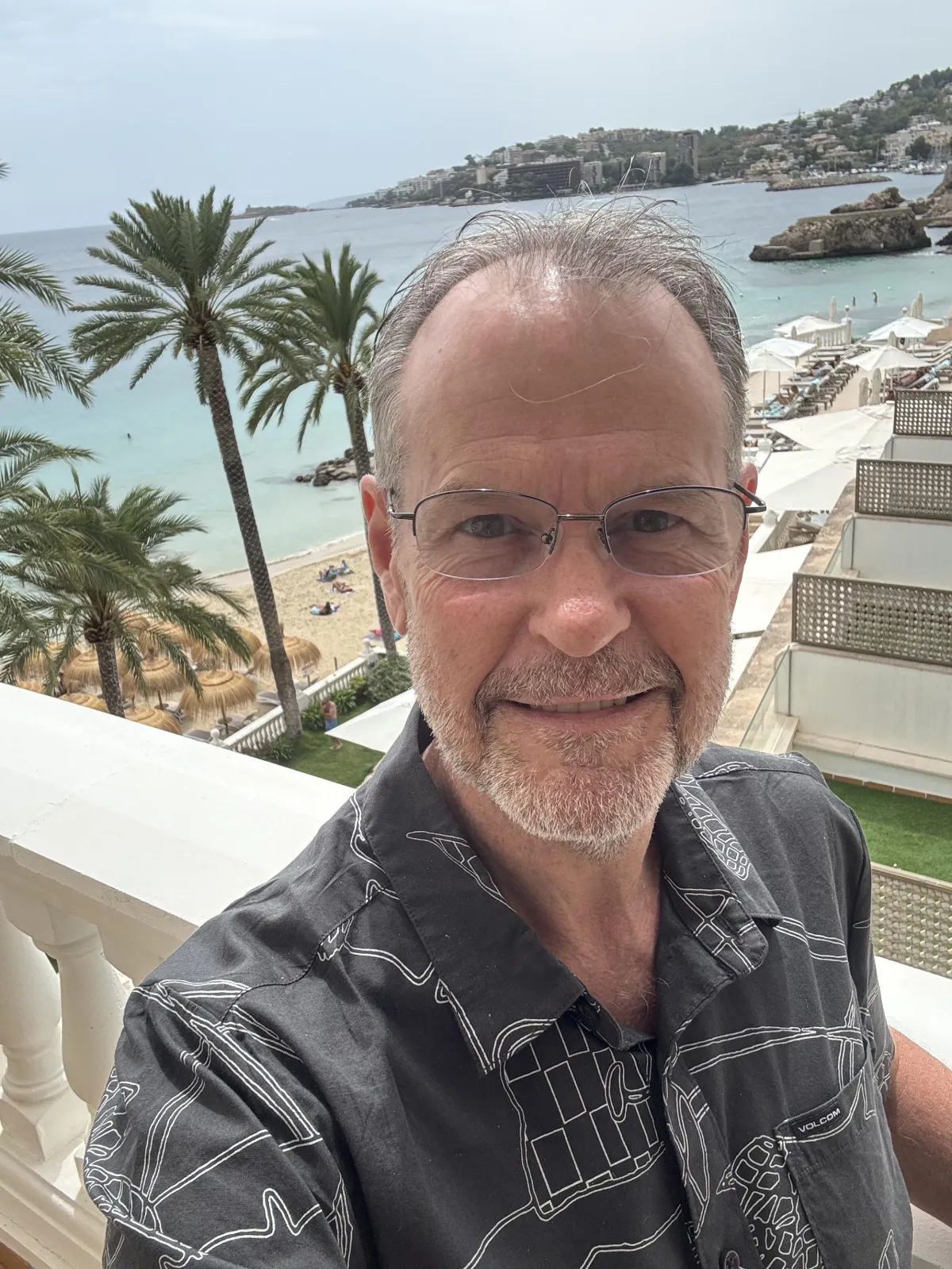 Jeff in Mallorca during a short summer pause — a reset that led to realignment.