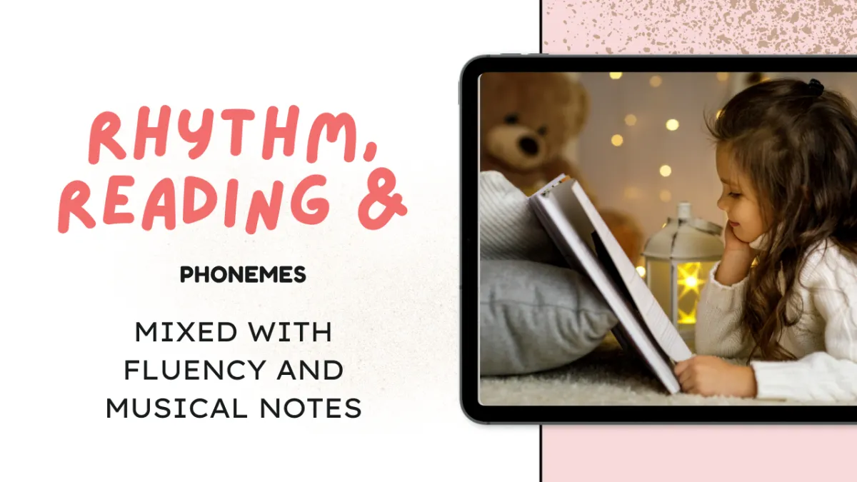 Phonemes mixed with fluency and musical notes