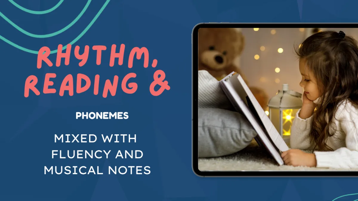 Phonemes mixed with fluency and musical notes