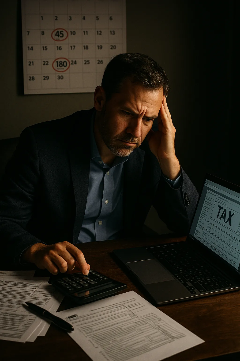 5 days. 180 days. Miss either = BIG tax bill
