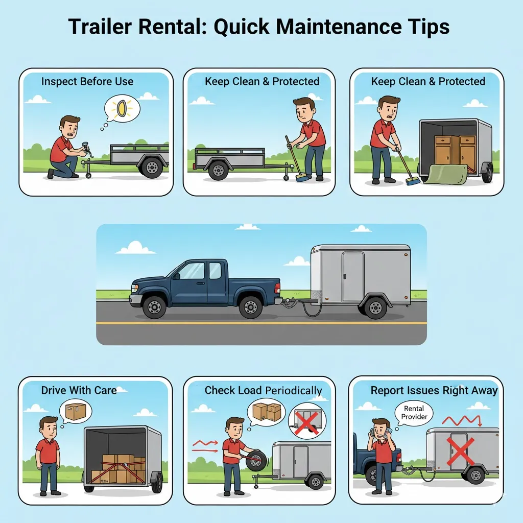 How to Maintain a Rental Trailer During Your Rental Period