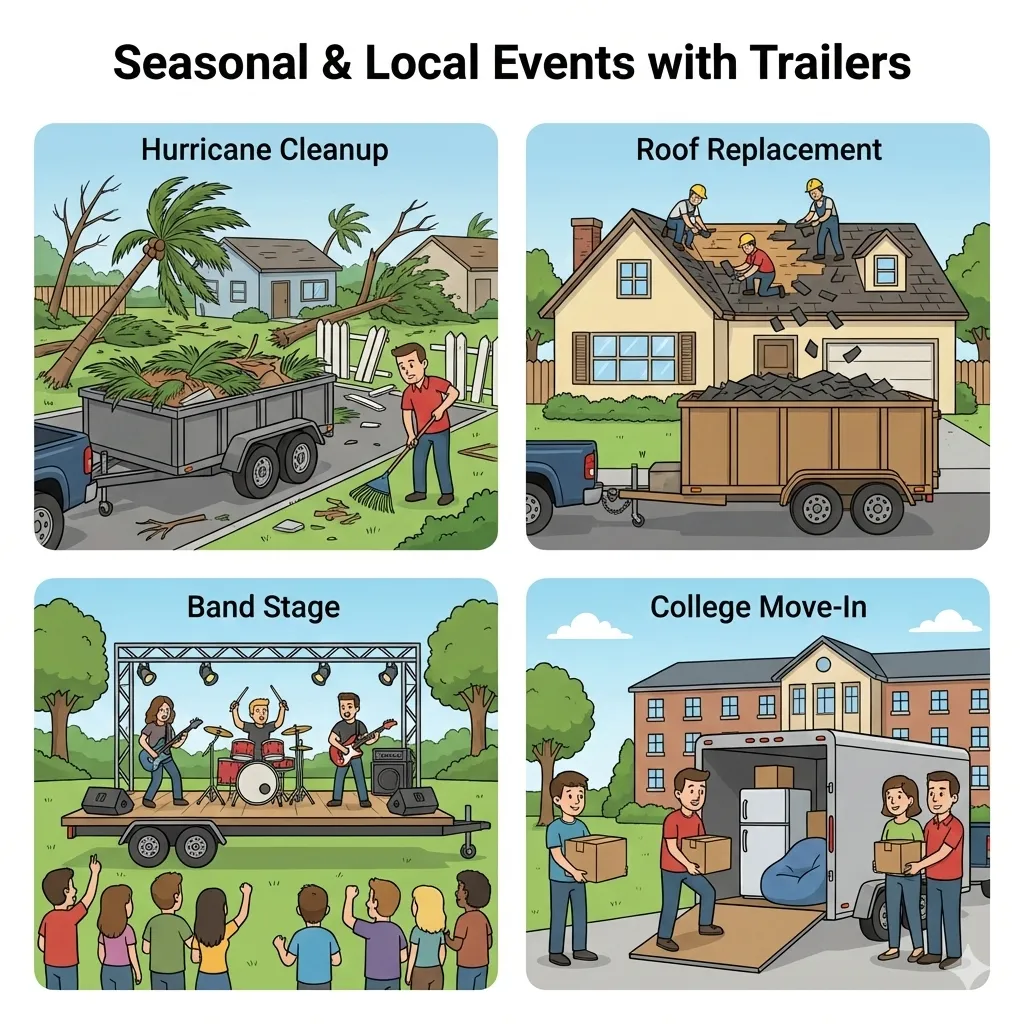 Seasonal and Local Events That Often Require Trailer Rentals in Volusia County