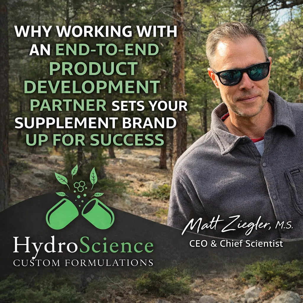 Why Working With an End-to-End Product Development Partner Sets Your Supplement Brand Up for Success