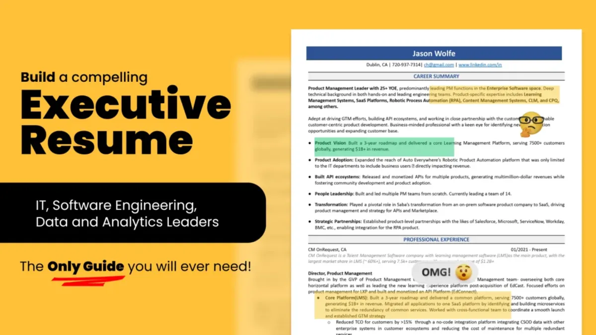 How to Write An Executive Resume | Step-by-step guide for writing IT and Tech Leadership Resumes