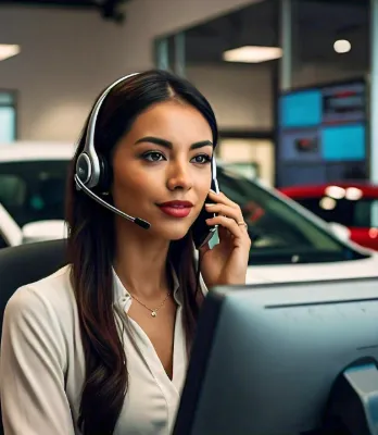 BDC Agent talking on the phone