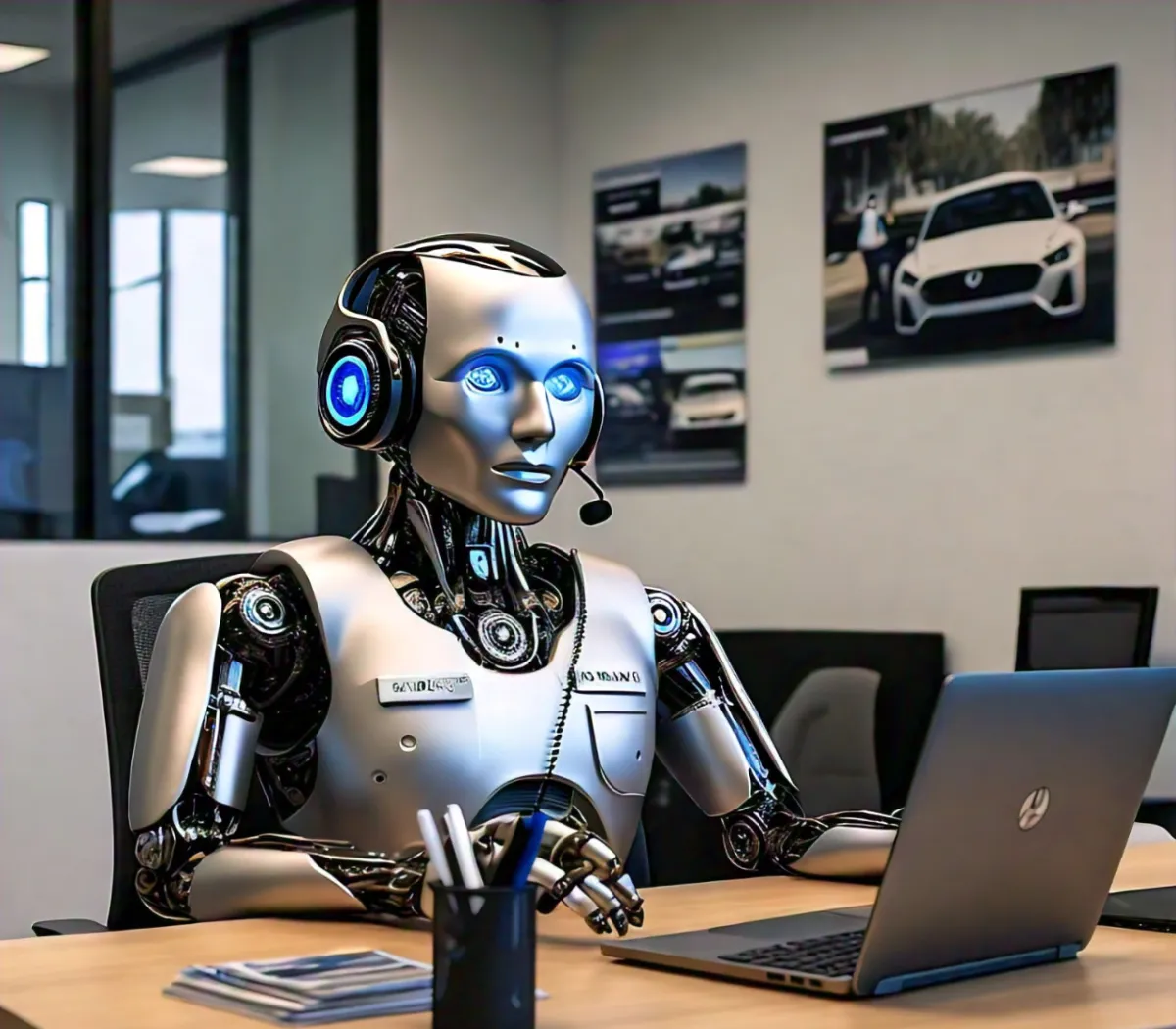 Car dealership phone system with AI answering customer calls