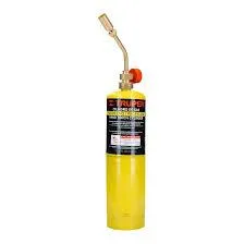 Yellow Butane gas bottle