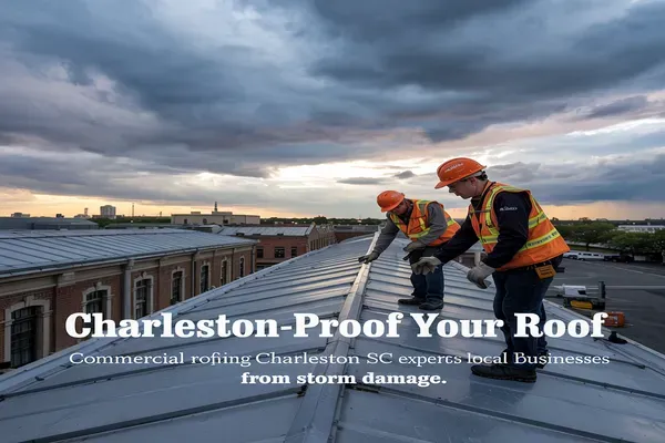 Roofers checking the roof