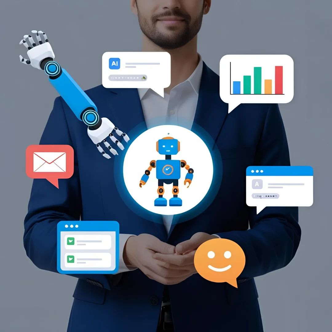AI for small business marketing small business automation AI-powered marketing tools predictive lead scoring future of digital marketing AI marketing benefits marketing automation for small businesses