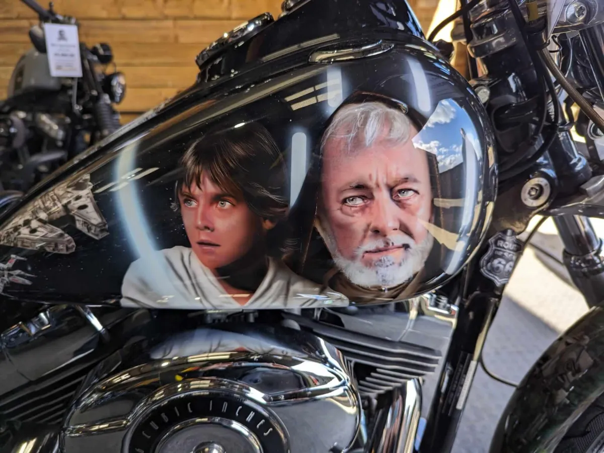 Fully Themed Star Wars airbrushed Harley Davidson